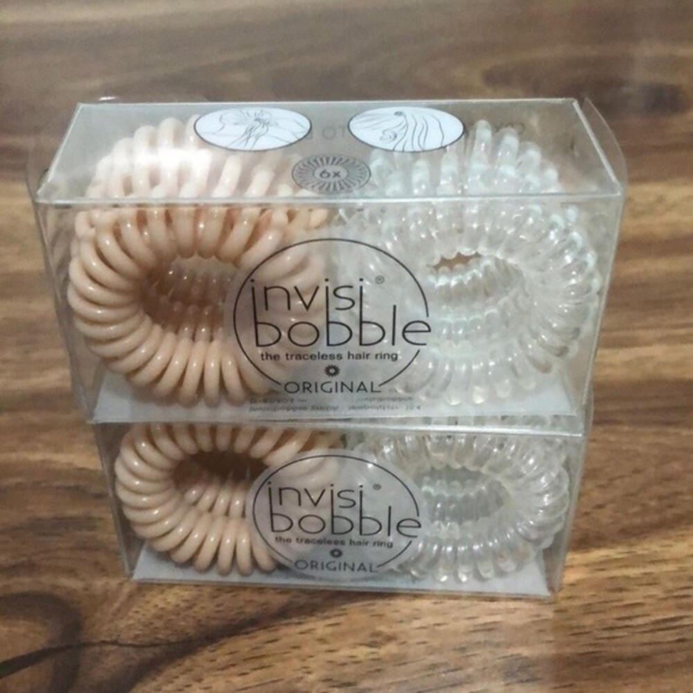 Bundle of 2 packs of invisi bobble the trackless hair ring